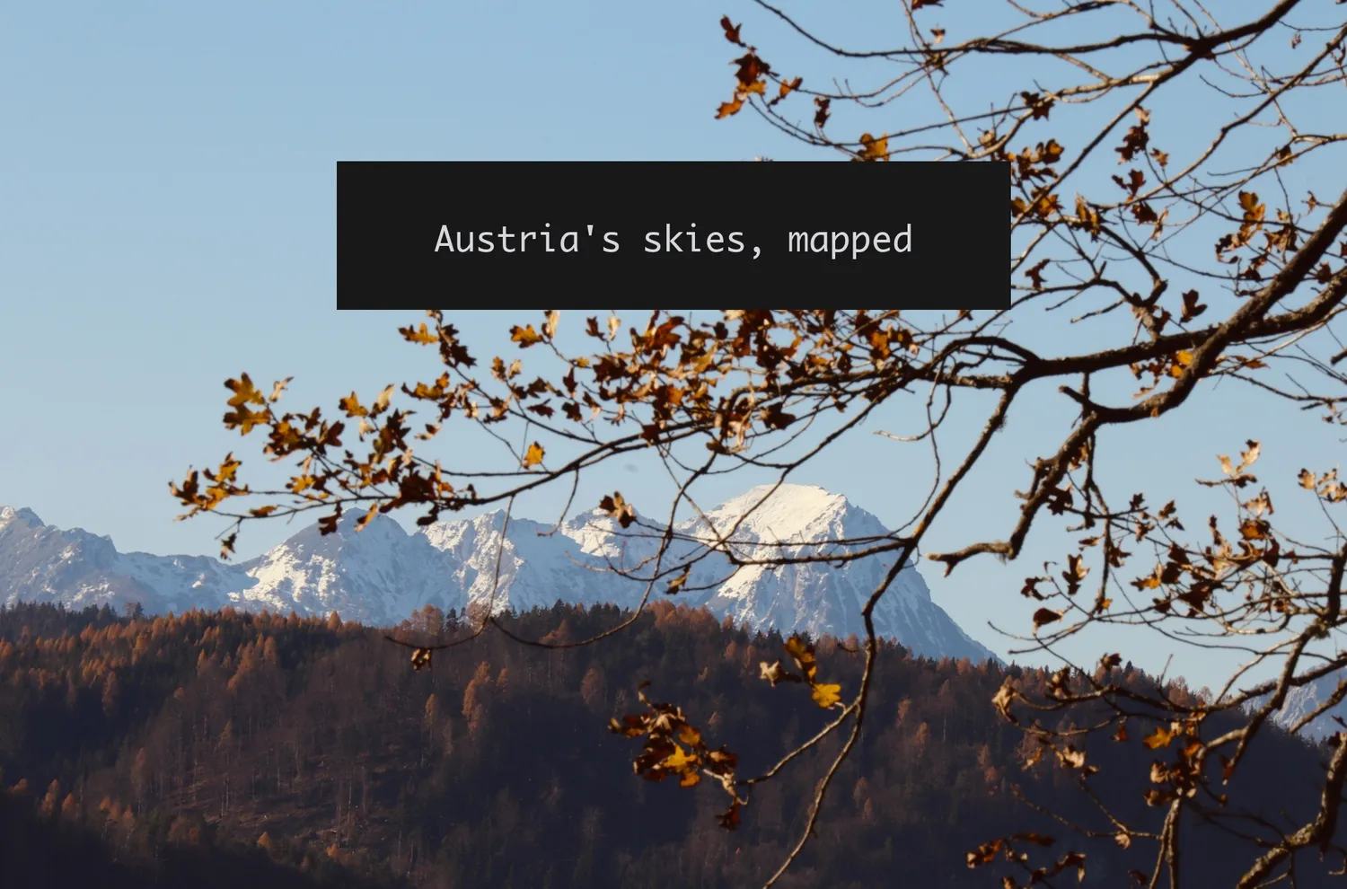 Austria from Above: 25 Years of Commercial Aviation Data