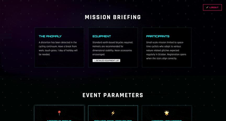 The Glitch briefing